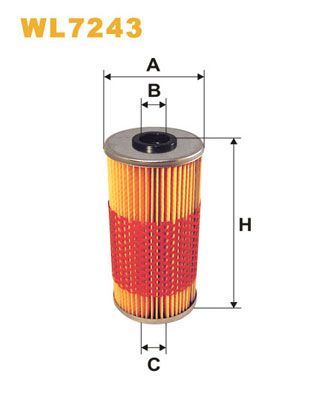 WIX FILTERS alyvos filtras WL7243